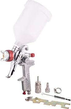 AIRCRAFT SPRAY GUN HVLP 1.4MM NOZZLE WITH FEMALE CONNECTOR & UNIVERSAL COUPLER SG H827C