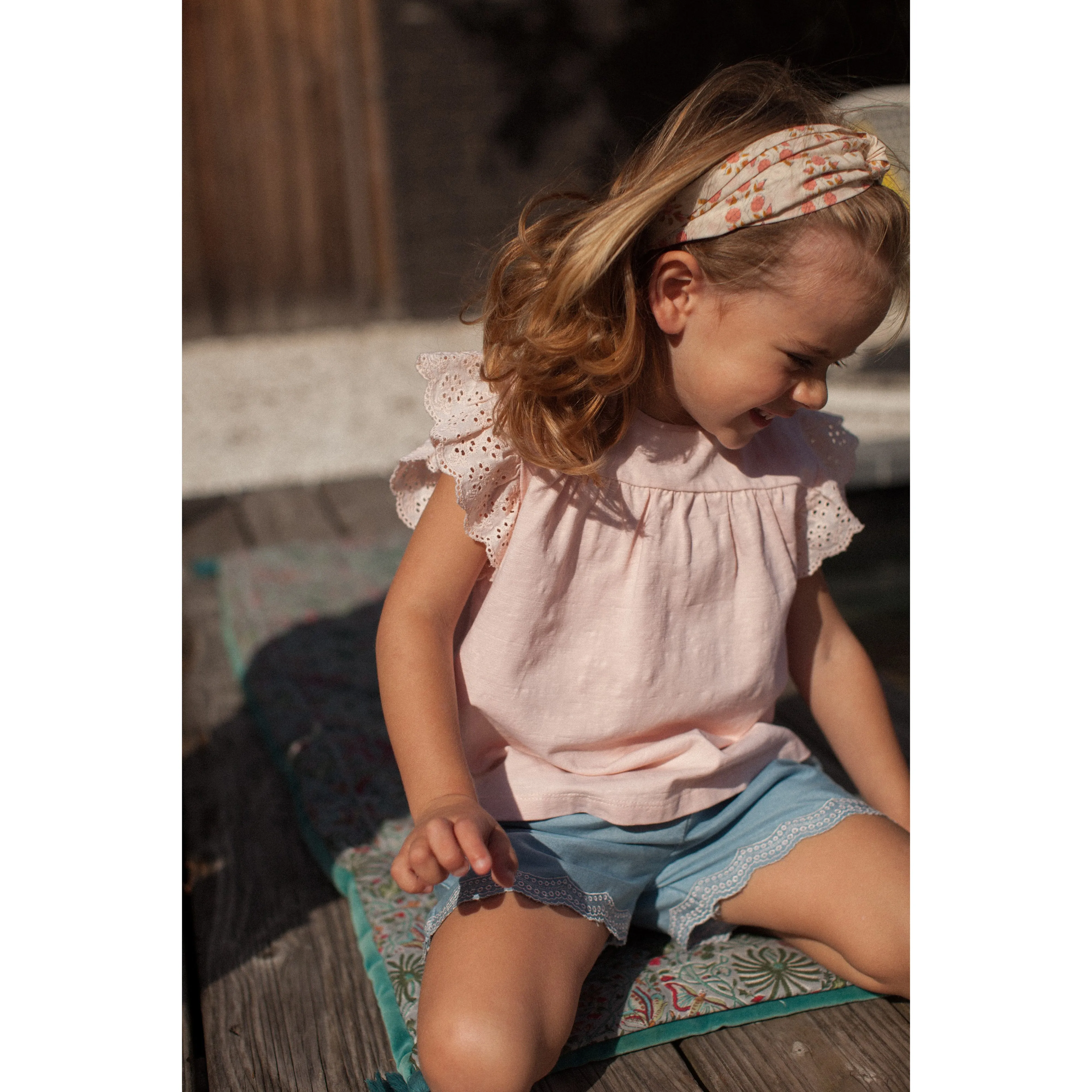 Bonheur du Jour Paris Girl Hairband Primrose Rosee Unique