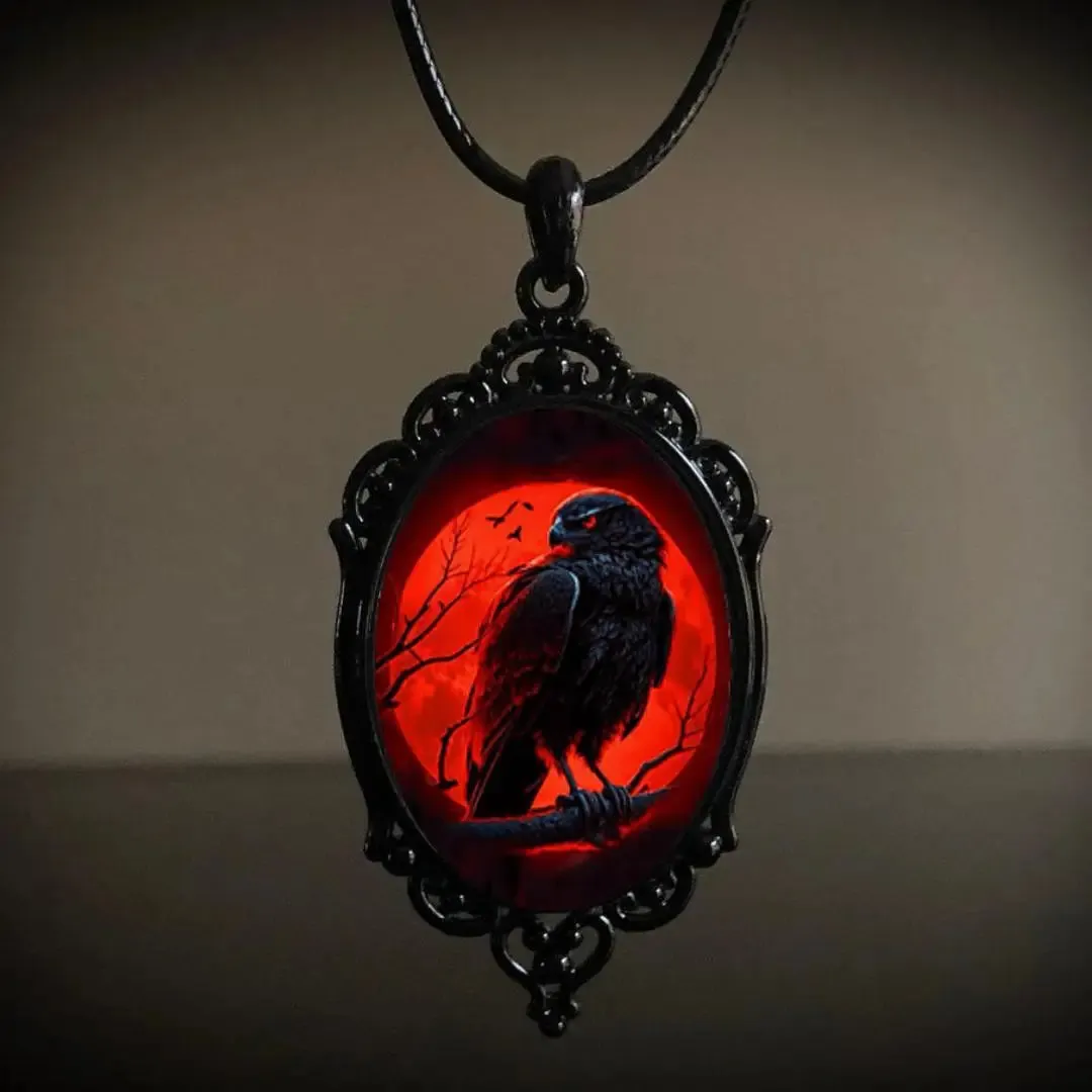 Gothic Castle Necklaces Leather Rope DarkPendants