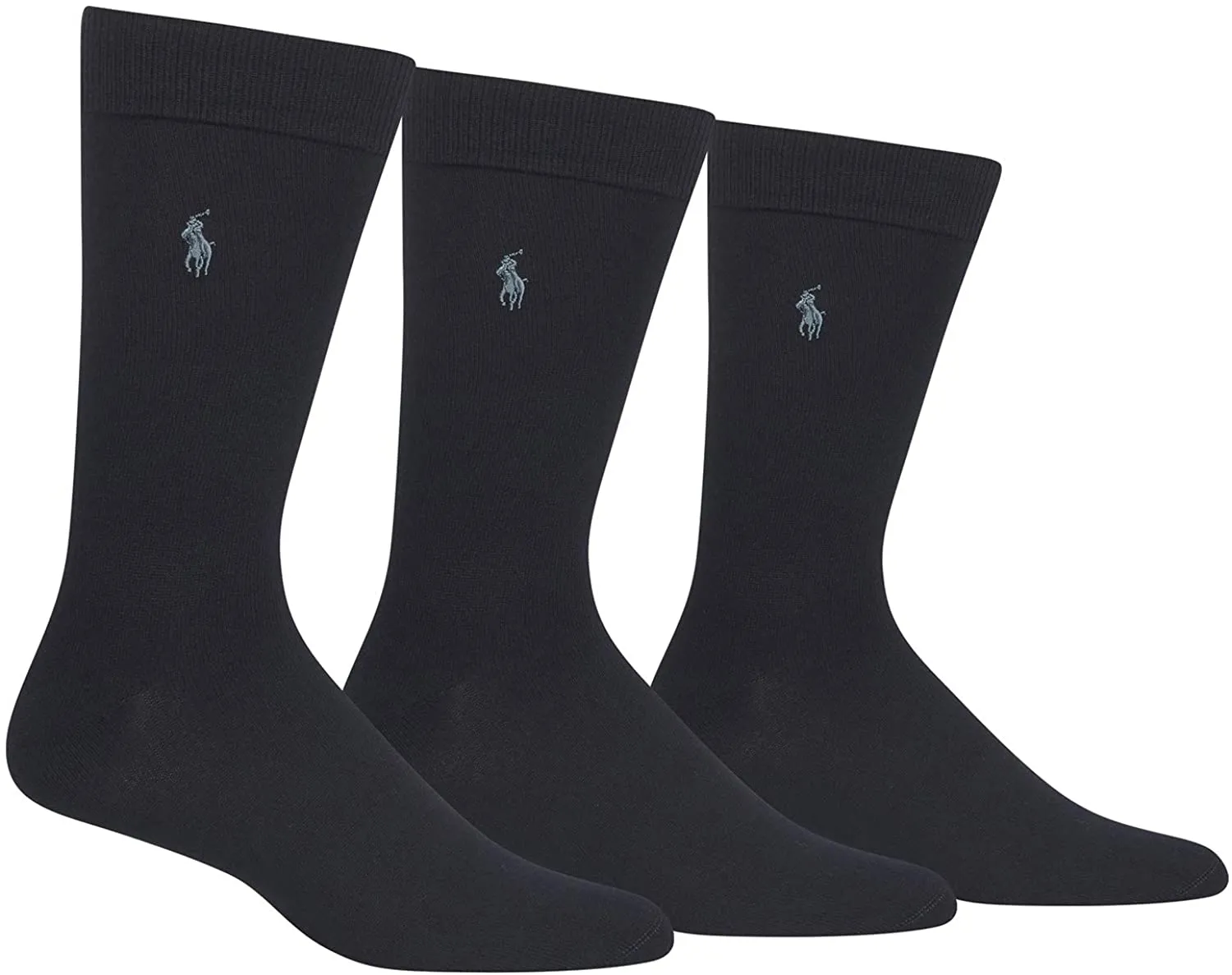 Polo Ralph Lauren Men's 3-Pack Super Soft Crew Dress Socks