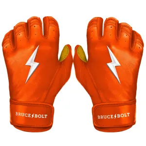 PREMIUM PRO Short Cuff Batting Gloves | ORANGE
